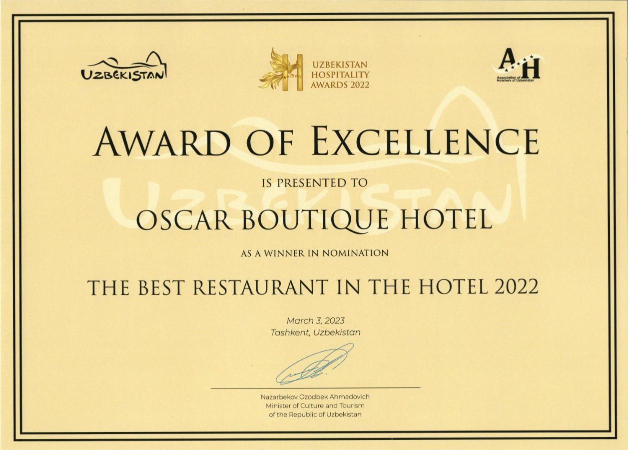 Oscar Boutique Hotel Taškent Exteriér fotografie